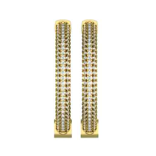 Huggie Hoop Inside Outside Lab Created Diamond Earrings ER21792A